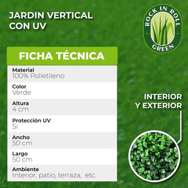 Jardin Vertical Con UV - 50x50 - Imagen 3