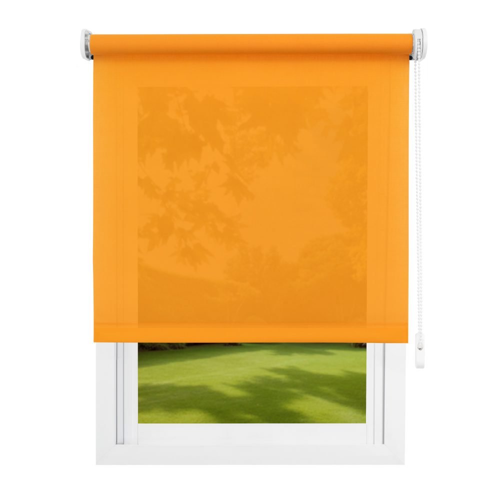 Cortina Roller Sunscreen Ecologica 118x210 - Cartagena, Naranja