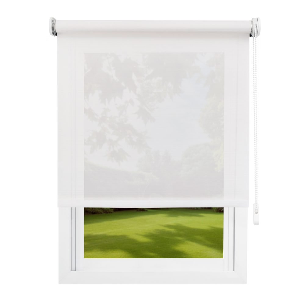 Cortina Roller Sunscreen Ecologica 118x210 - Iguazú, Blanco