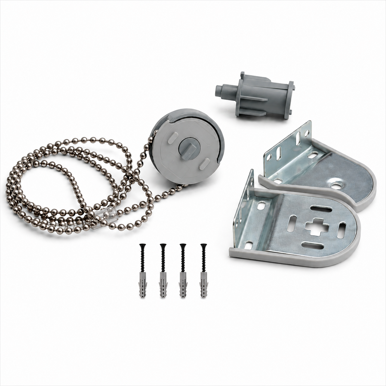 Sistema para Cortina Roller de 32 MM - Gris, Metálica