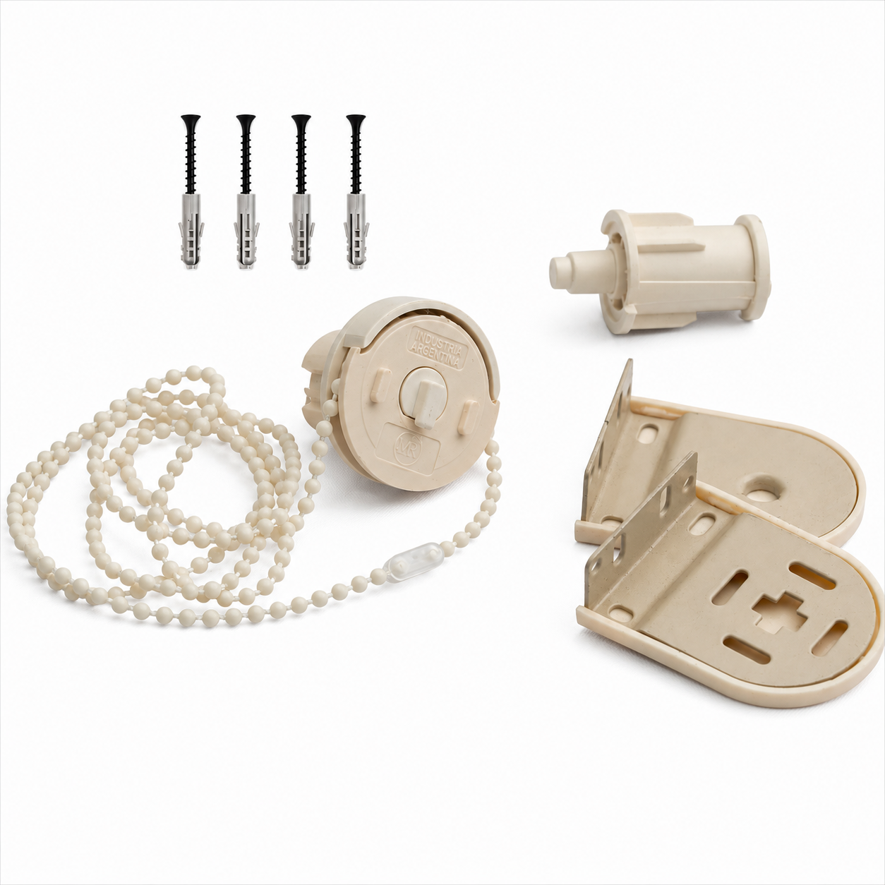 Sistema para Cortina Roller de 32 MM - Beige, Plástica