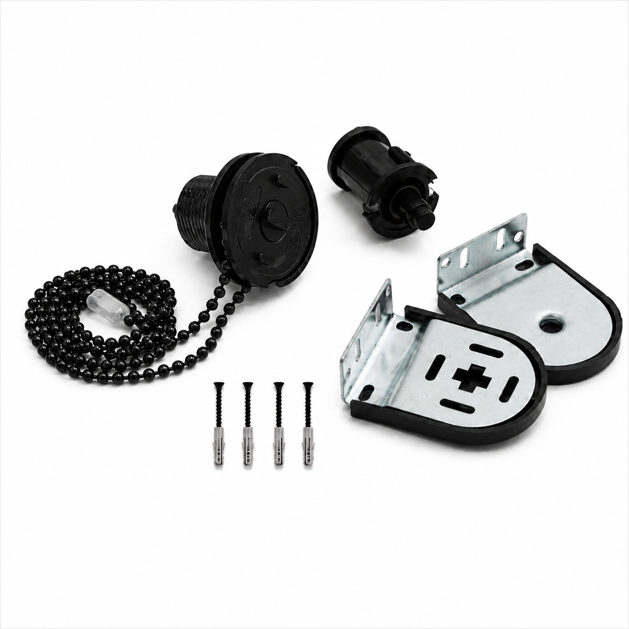 Sistema para Cortina Roller de 32 MM - Negro, Plástica