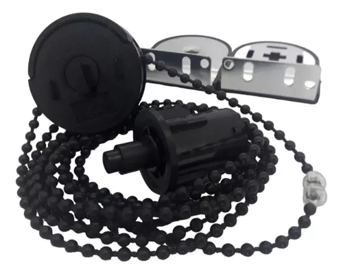 Sistemas Cortina Roller Cadena Plástica - Negro, 38 mm