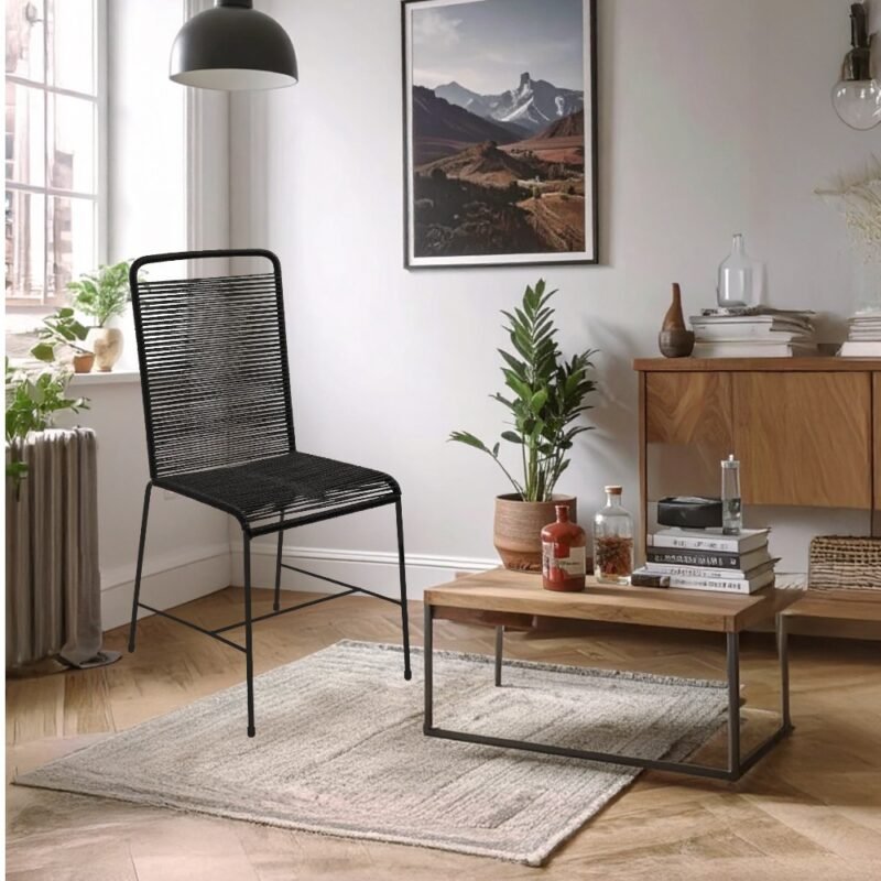 SILLA AMSTERDAM BASE NEGRA - Negro