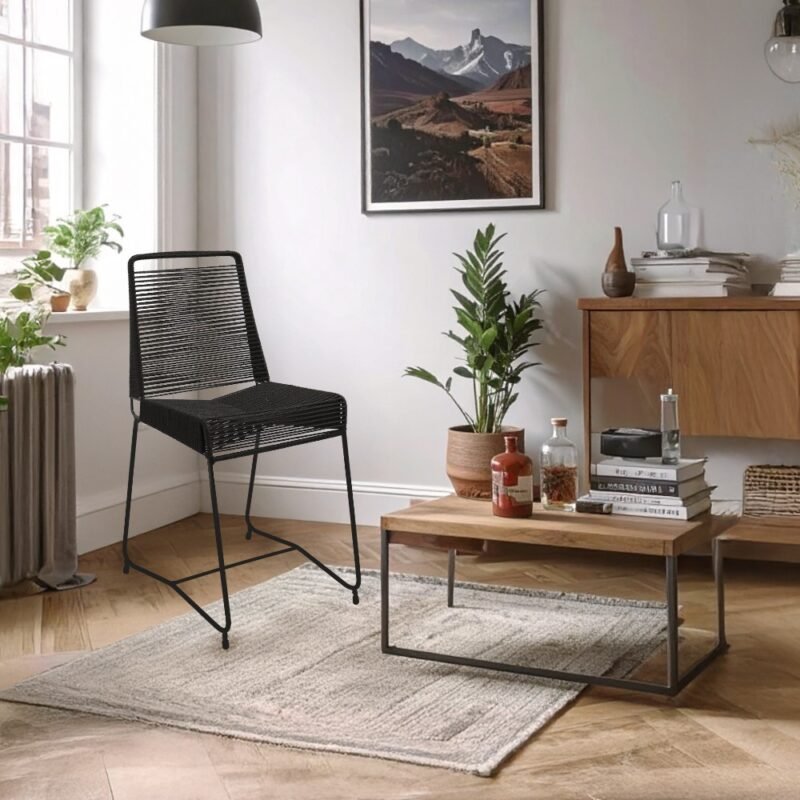 SILLA TULUM BASE NEGRA - Negro