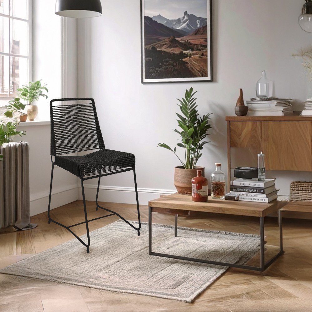 SILLA TULUM BASE NEGRA - Negro