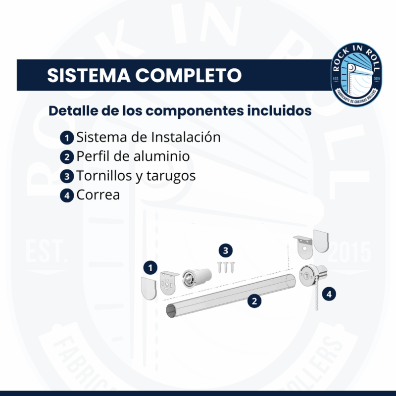 Cortina Roller Blackout 100% 150x165 - Imagen 9