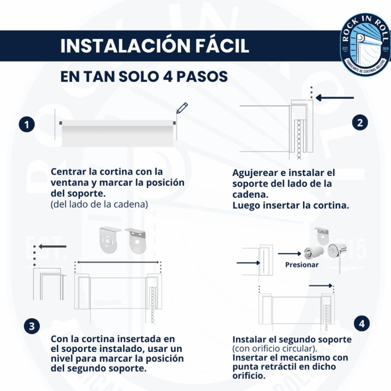 Cortina Roller Blackout 100% 150x165 - Imagen 10