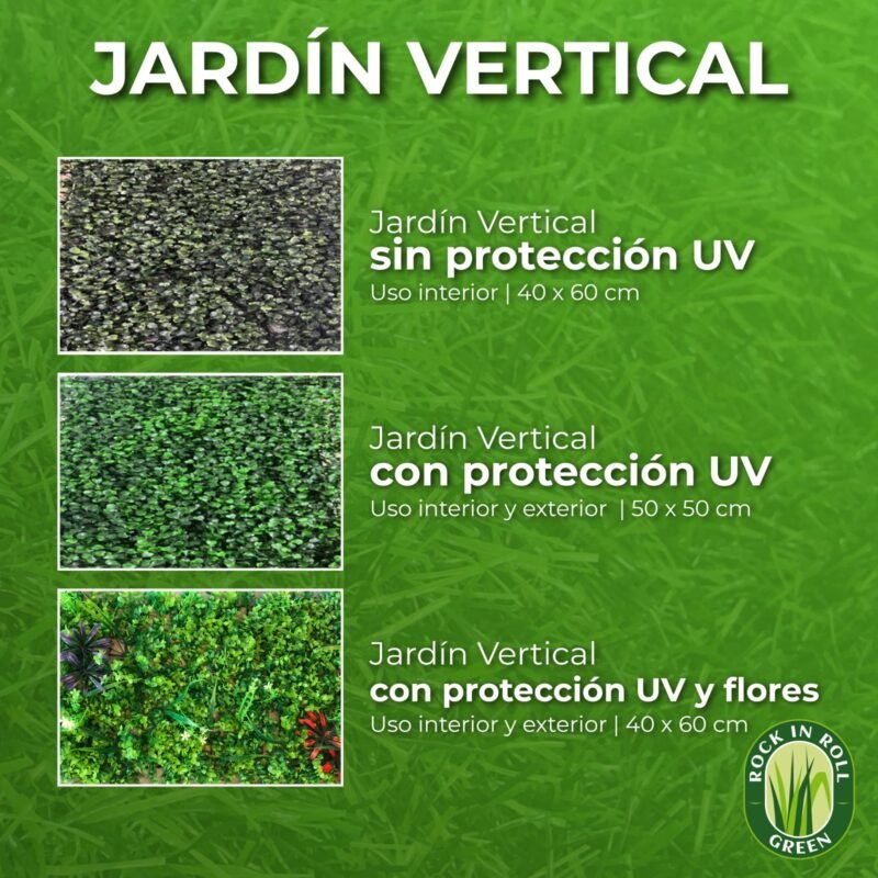 JARDIN VERTICAL CON FLORES 40X60 - Imagen 4