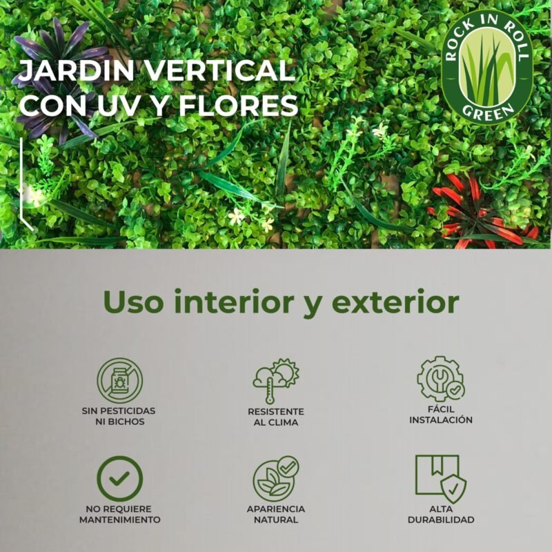 JARDIN VERTICAL CON FLORES 40X60 - Imagen 7